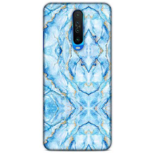 Mermer Desenli (33) Tema Hybrid Kılıf Bebek Mavisi Xiaomi Poco X2 Kılıf