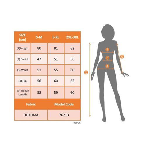 Kadın Uzun Kollu Yarı Balıkçı Yakalı Cep Detaylı Ekoseli Dokuma Tunik