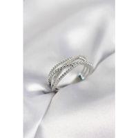 Gümüş Renk Sarmal Model Kadın Yüzük