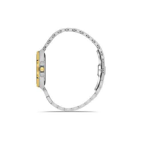 Ferro FL43007A-D6 Quartz Çelik Altın/Gri Yeşil Kadran 33 mm Kadın Kol Saati