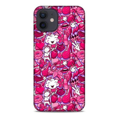 Graffitix (5) Desenli Silikon Kapak Apple iPhone 12 Kılıf