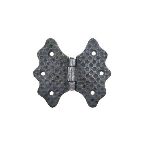 Antika Tarz Dekoratif Pirinç Kelebek Menteşe - 92 Mm, Oksit