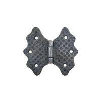 Antika Tarz Dekoratif Pirinç Kelebek Menteşe - 92 Mm, Oksit