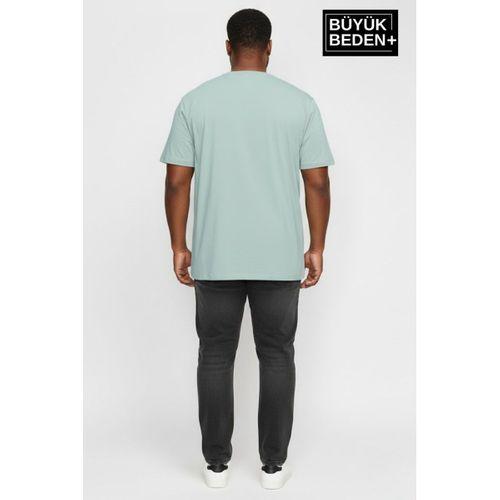 Erkek Büyük Beden Capri Island Baskılı 3xl-6xl Bisiklet Yaka Tshırt SPR26BTS510-14