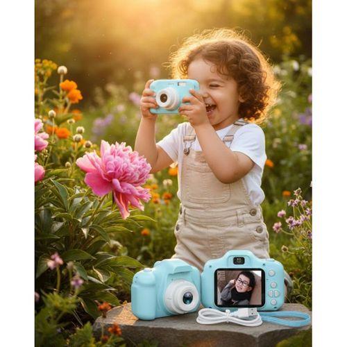 Mavi Kompakt Mini Kamera Hd Video Ve Fotoğraf Çekim Özellikli Şarjlı Model