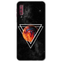 Galaxy A7 2018 Kılıf HD Desen Baskılı Arka Kapak - Kızıl Gezegen