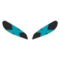 CF MOTO Cf Moto 250 Sr 2020 - 2024 Uyumlu Far Sticker X Mavi