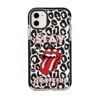 iPhone 12 Mini Stay Grateful Desenli Candy Bumper Silikonlu Telefon Kılıfı