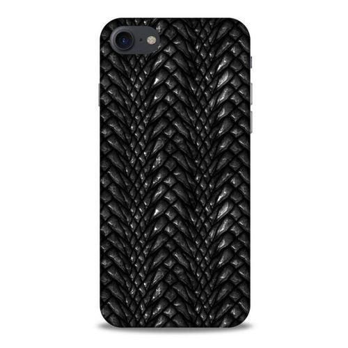 Apple Iphone 7 Kılıf Dragons (2) Kabı Ejderha Deri Siyah