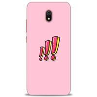 Xiaomi Redmi 8A Kılıf HD Baskılı Kılıf - Ünlem + Tam Ekran Koruyucu