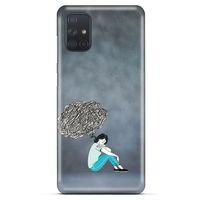 Samsung Galaxy M51 Kılıf Depresyon (5) Koruma Kabı Fuşya
