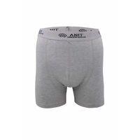 Kısa Paça Likralı Erkek Boxer Gri - 1115A