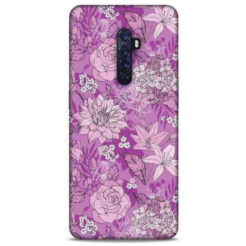 Oppo Reno 2 Uyumlu Kılıf Pembe Delisi (8) Baskılı Kılıf Çiçek