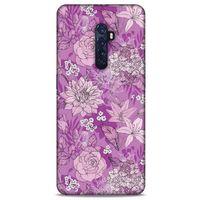 Oppo Reno 2 Uyumlu Kılıf Pembe Delisi (8) Baskılı Kılıf Çiçek