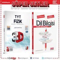 3D TYT Fizik ve AKM Dil Bilgisi Soru Bankası Seti 2 Kitap