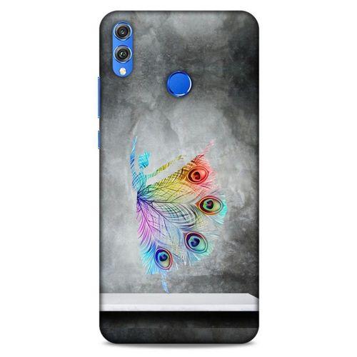Huawei Honor 8x Kılıf Desenli Özel Seri Tüyler (38) Neo Hybrid Kılıf