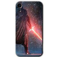 MRCİLETİSİM iPhone XR Kılıf Kapak - Kylo Ren +Hayalet Ekran Yandan Gözükmez
