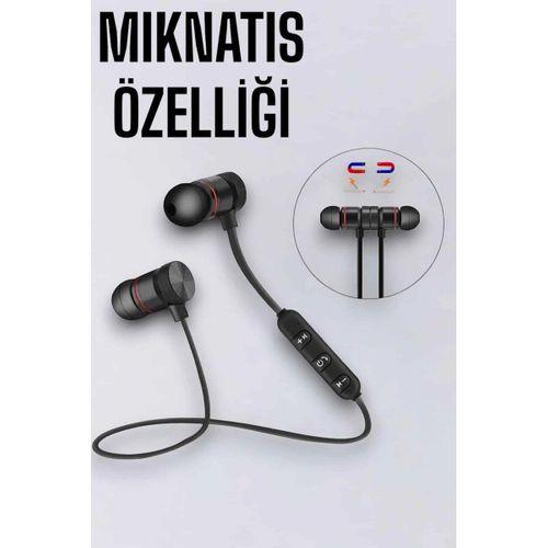 Kablosuz Sport Mıknatıslı Mikrofonlu Kulak İçi Kulaklık