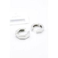 Sekizgen  Küpe - Gümüş