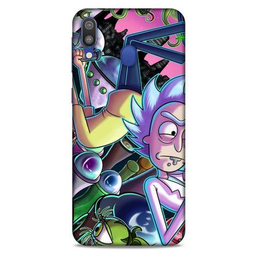 Samsung Galaxy M20 Uyumlu Kılıf Rick And Morty (40) Fit Silikon Kılıf Rick D. Sanchez
