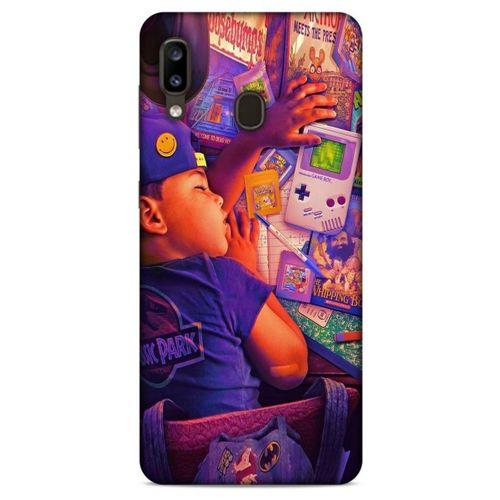 Retro (41) Desen Tank Kılıf Renkli Samsung Galaxy A20 Kılıf
