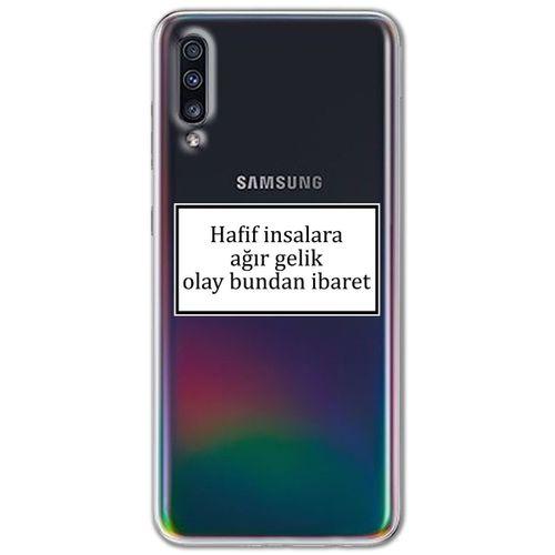 Galaxy A50 Kılıf HD Yazı Baskılı Silikon Arka Kapak - Yazı 2
