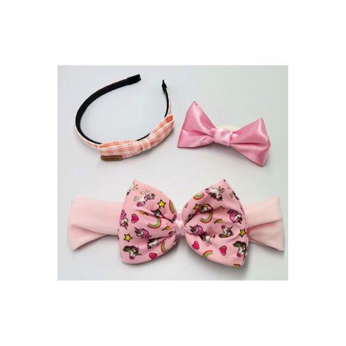Renkli Desenli Taç Toka Bandana Set