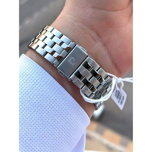 Pierre Cardin Çelik Kordon Takvimli Lacivert Kadran 3 Atm Suya Dayanıklı Erkek Kol Saati EPC.80091.6