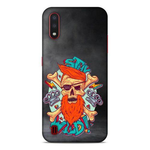 Lopard Samsung Galaxy A01 Uyumlu Kılıf Tattoo's (33) Hybrid Kılıf Stay Wild