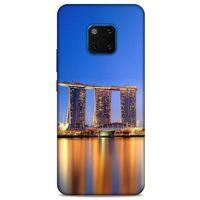 Huawei Mate 20 Pro Kılıf Dünya Mimarisi (46) Core Armor Kılıf Marina Bay Sands Singapur