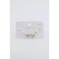 Çoklu Set Küpe - Altın