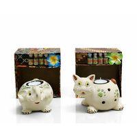 Seramik Buda Büstü Buhurdanlık Seti