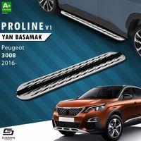 S-Dizayn Peugeot 3008 2 OEM Still Pro V2 Aluminyum Yan Basamak 183 Cm 2016-2023