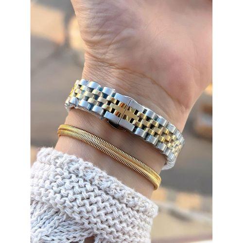 Tom Jones Çelik Kordon Kararma Renk Atma Yapmaz 3 Atm Suya Dayanıklı Kadın Kol Saati BTJ.YN10105.3