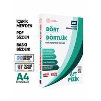 2027 YKS-AYT MEBİ-OGM Dört Dörtlük Fizik Pekiştirme Testi A4 Renkli Soru Bankası BASKI ÜCRETİ