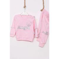 Angel Kanat Detaylı % 100 Pamuk Kız Bebek Takımı