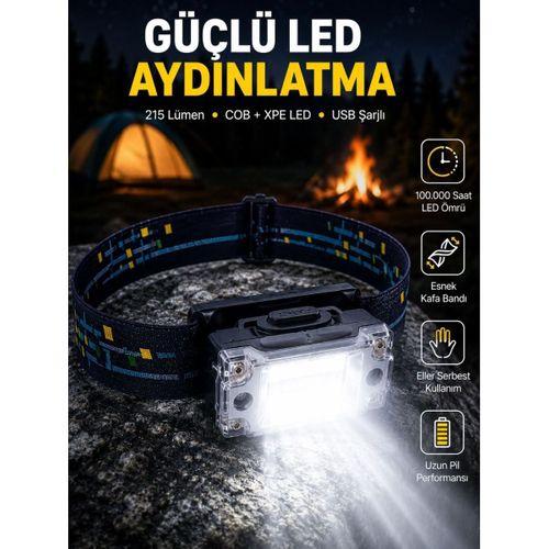 Taşınabilir Şarjlı Led Fener Xpe95lm Cob120lm Manyetik Gövde Yeni Nesil