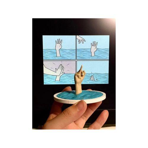 Orta Parmak Su Üstünde Meme (Bu ürün Sadece Plastik parçadır - Almadan Önce Soru Sorabilirsiniz)