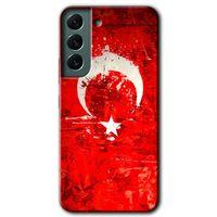 MRCİLETİSİM Samsung Galaxy S22 Plus Kılıf HD Desen Baskılı Arka Kapak + Temperli Cam - Albayrak 2