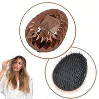 Rose Gold Saç Düzleştirici Tarak Geniş Aralıklı her Saç Tipine Uygun Fırçalı Saç Düzleştiric