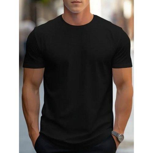 Erkek Kısa Kollu Bisiklet Yaka Iki Iplik Tişört