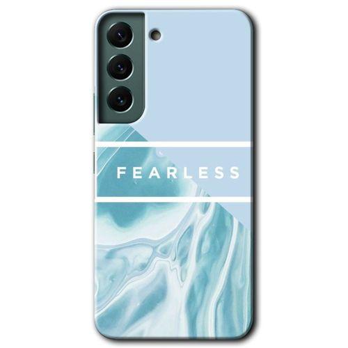Potkal Hediye Fabrikası Samsung Galaxy S22 Kılıf HD Desen Baskılı Arka Kapak - Fearless