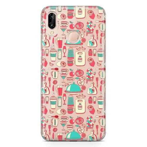 Huawei P20 Lite Kılıf Sofra Mutfak Arka Kapak Koruma Desenli Full Koruyucu