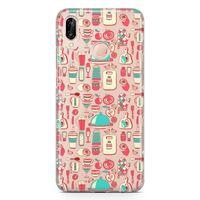 Huawei P20 Lite Kılıf Sofra Mutfak Arka Kapak Koruma Desenli Full Koruyucu