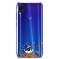 Xiaomi Redmi Note 7 Kılıf Köpek Maması Pug Arka Kapak Koruma Desenli Full Koruyucu