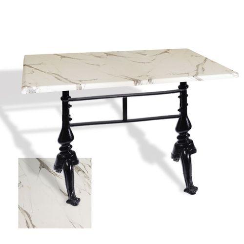 Dockers Çipa 3001 Döküm Ayak Masa 70x120 cm - (Werzalit, Wermodin ve Allzalit Tabla) - Afyon Mermer