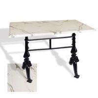 Dockers Çipa 3001 Döküm Ayak Masa 70x120 cm - (Werzalit, Wermodin ve Allzalit Tabla) - Afyon Mermer