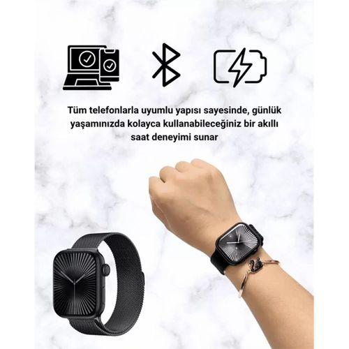 SQ-16 Mini Series 10 Akıllı Saat – 3 Kordon + Hediye Bileklik