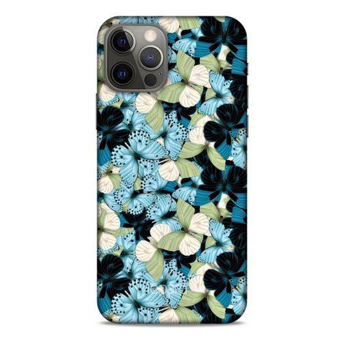 Apple iPhone 12 Pro Kılıf Kelebek Etkisi (26) Tpu Silikon Kılıf Sarı Kırmızı