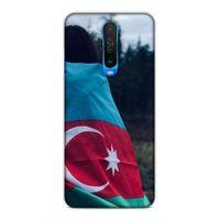 Xiaomi Redmi K30 Uyumlu Kılıf Azarbaijan (38) Neo Hybrid Kılıf Bayrak Kadın